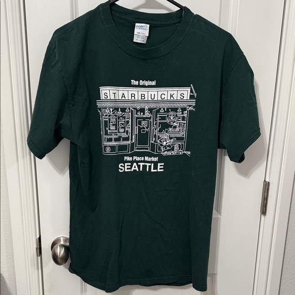 Starbucks Tops - Starbucks Dark Green Seattle Tee